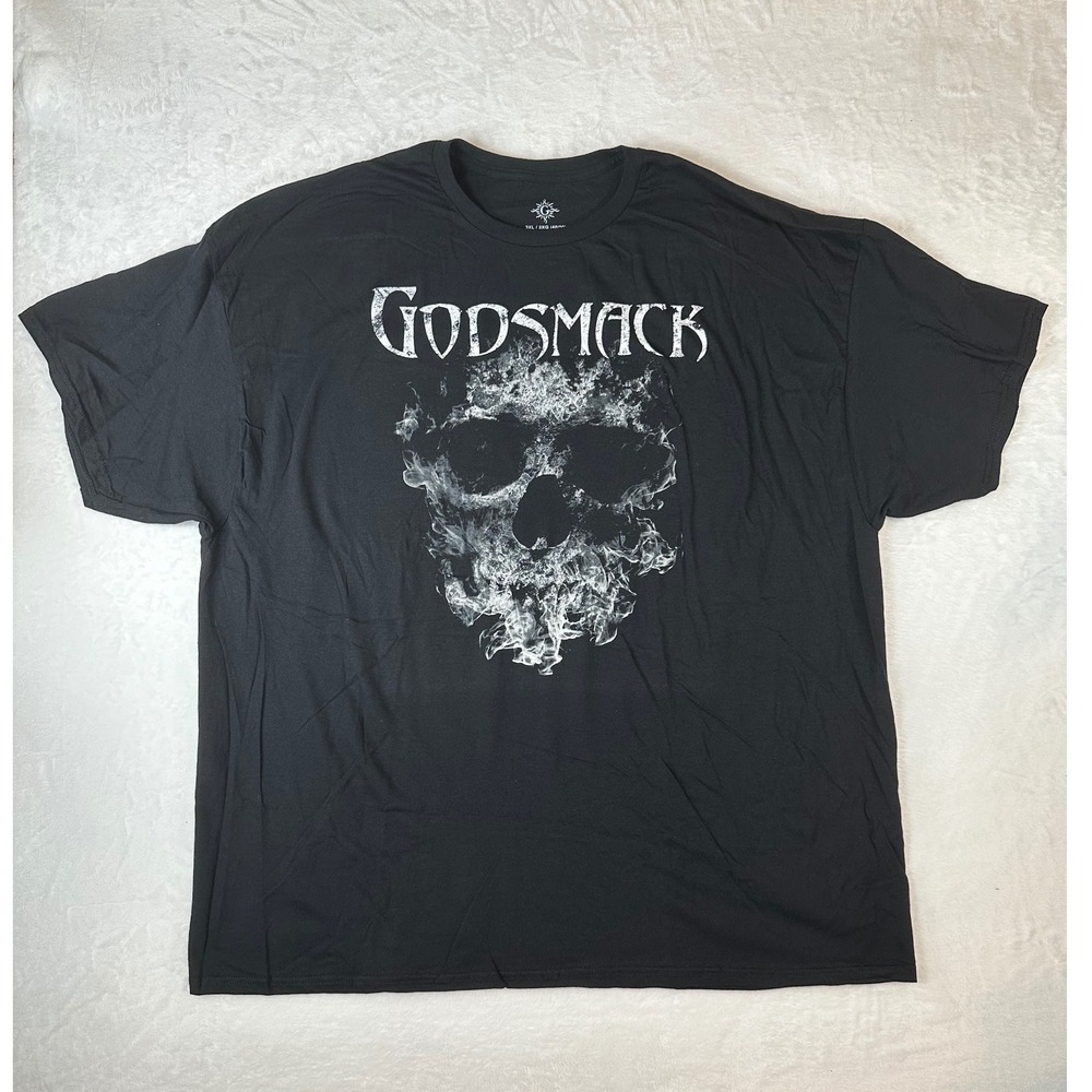 Godsmack Band T-Shirt Mens 3XL Black Smoky Skull Graphic Cotton Tee 2020